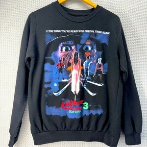 A Nightmare On Elm Street 3 Dream Warriors Unisex Black Sweatshirt Sz Small